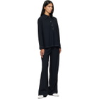 A.P.C. Navy Topstitched Trousers