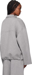 REMAIN Birger Christensen Gray Soft Zipped Jacket
