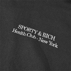 Sporty & Rich Drink More Water Hoodie in Faded Black