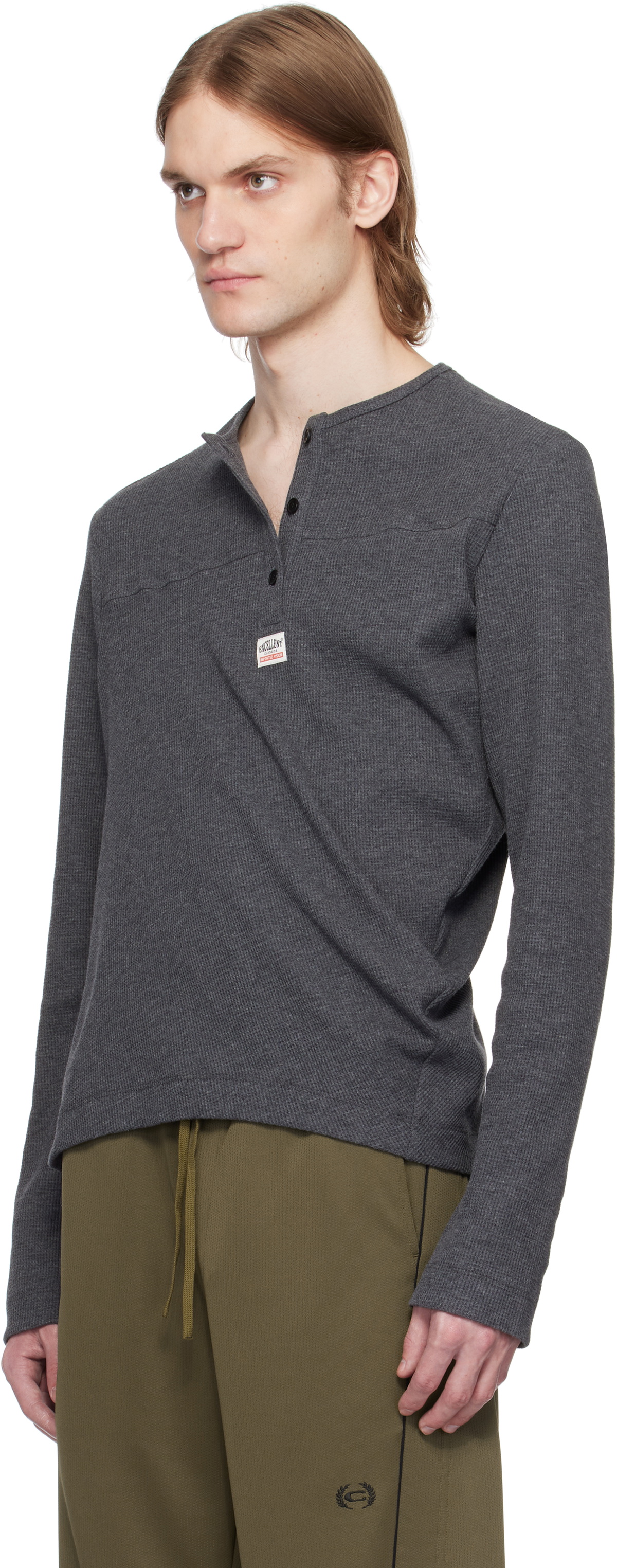 Commission Gray Twisted Henley