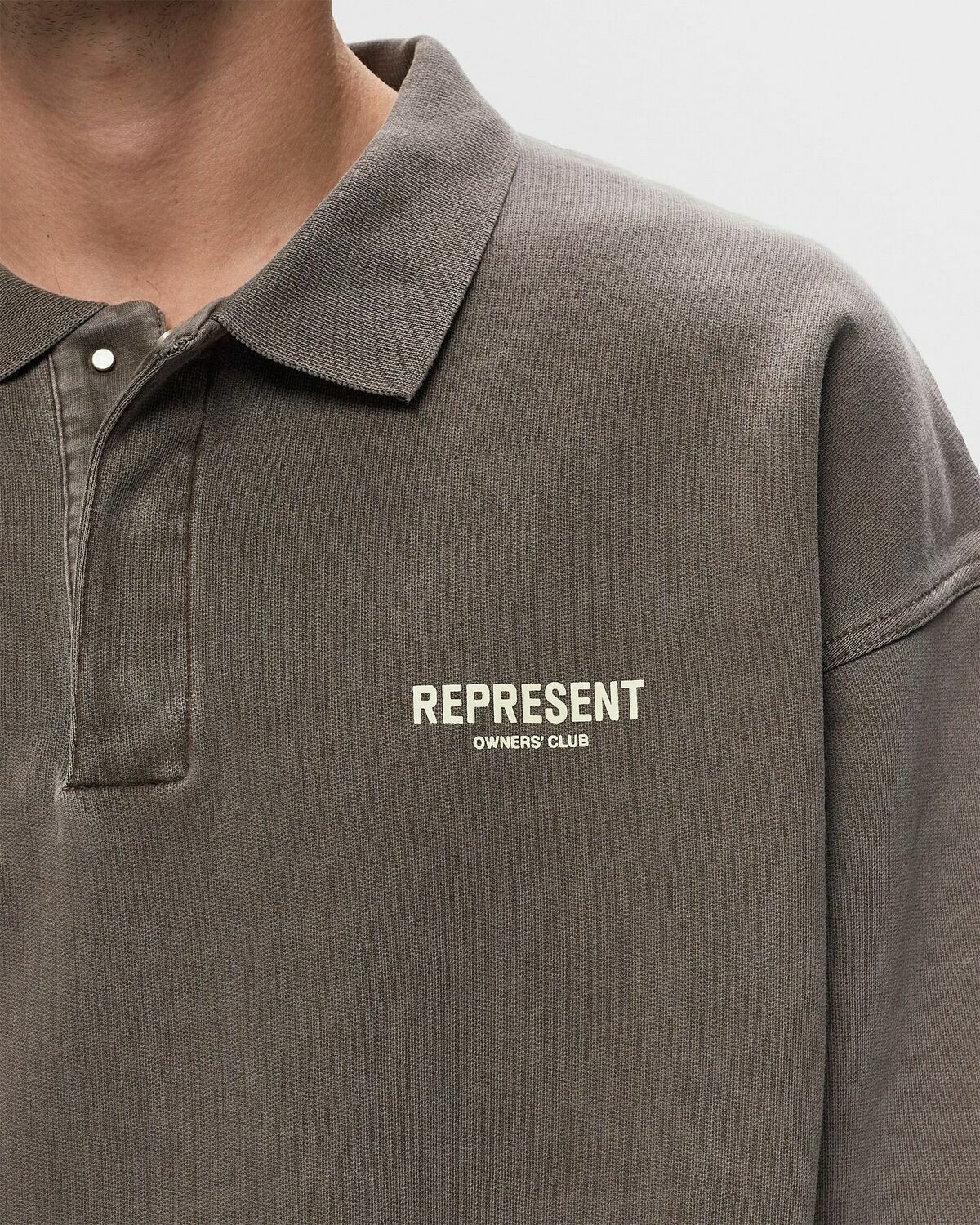 Represent Represent Owners Club Ls Polo Sweat Grey Polos