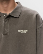Represent Represent Owners Club Ls Polo Sweat Grey Polos