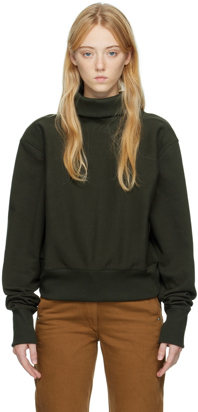 Photo: Quira SSENSE Exclusive Khaki Rib Turtleneck