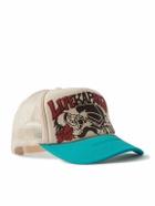 KAPITAL - Life Kapriccio Mesh-Trimmed Printed Scuba Trucker Cap