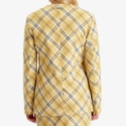 House Of Sunny Women's Check Collarless Blazer Jacket in Multi