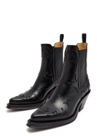 Gabriela Hearst Cassidy Leather Ankle Boots Black