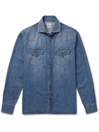 Brunello Cucinelli - Denim Western Shirt - Blue