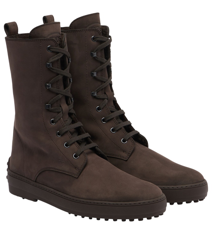 Photo: Tod's Winter Gommino leather lace-up boots