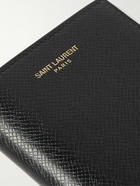 SAINT LAURENT - Cross-Grain Leather Bifold Wallet