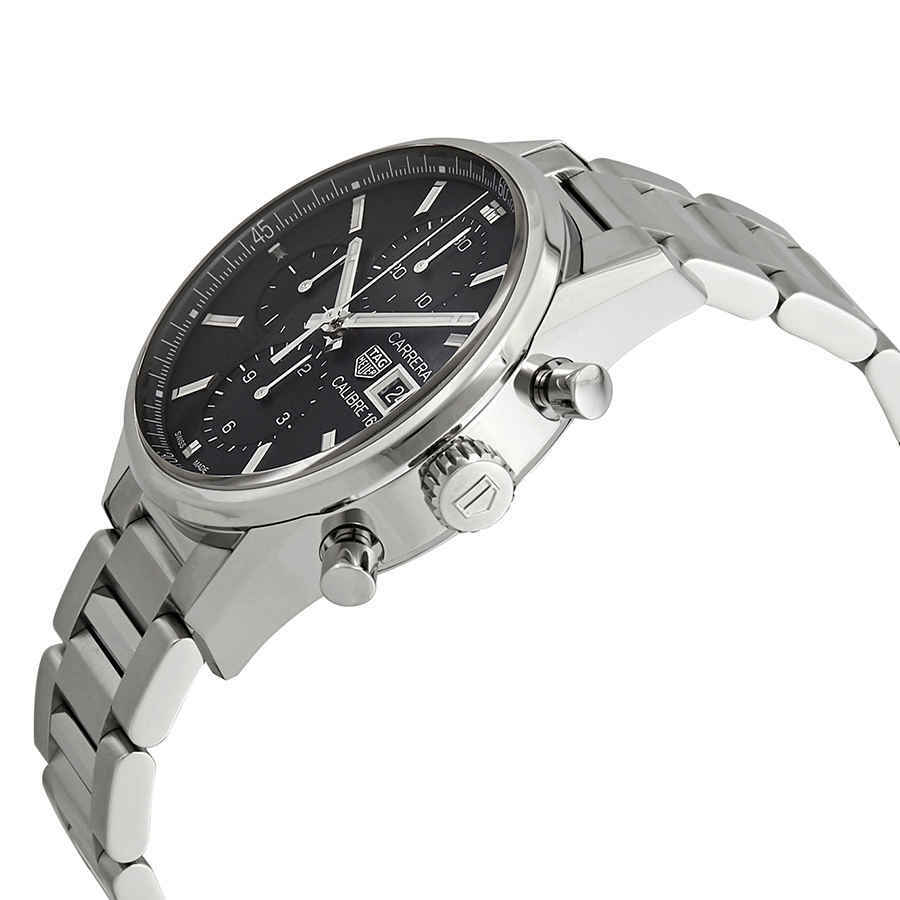 Tag Heuer Carrera Chronograph Automatic Black Dial Mens Watch CBK2110.BA0715
