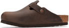 Birkenstock Brown Regular Boston Slip-on Loafers