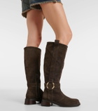 See By Chloé New Ring suede knee-high boots