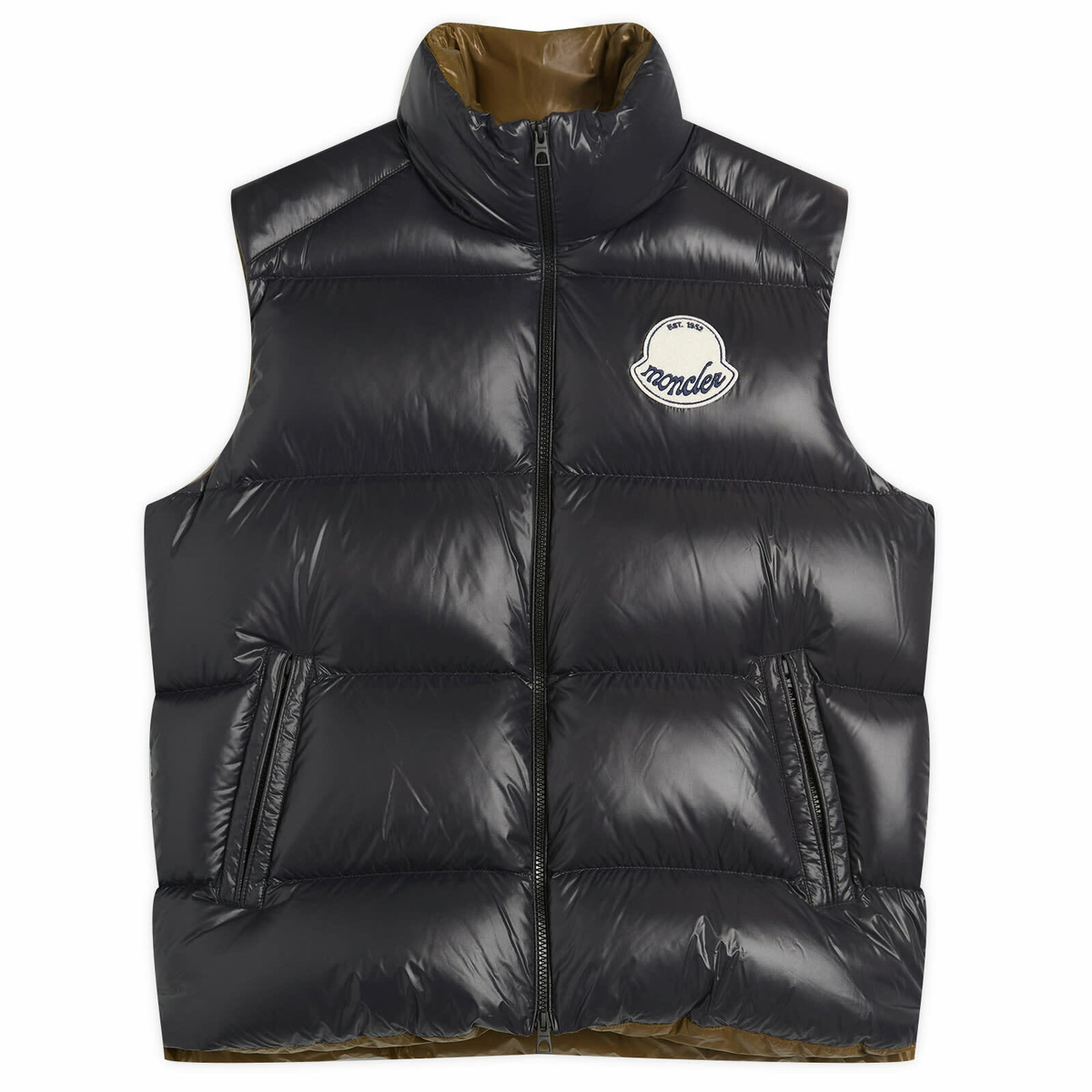 MONCLER VANOISE GILET ダウンベスト2 Moncler - Vanoise Logo-Appliquéd Nylon Quilted Hooded Down