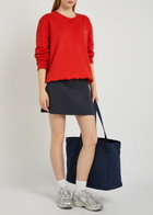 Spence Logo-embroidered Cotton Sweatshirt Red