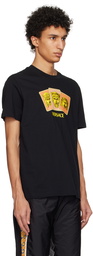 Versace Black 'Le Maschere' T-Shirt