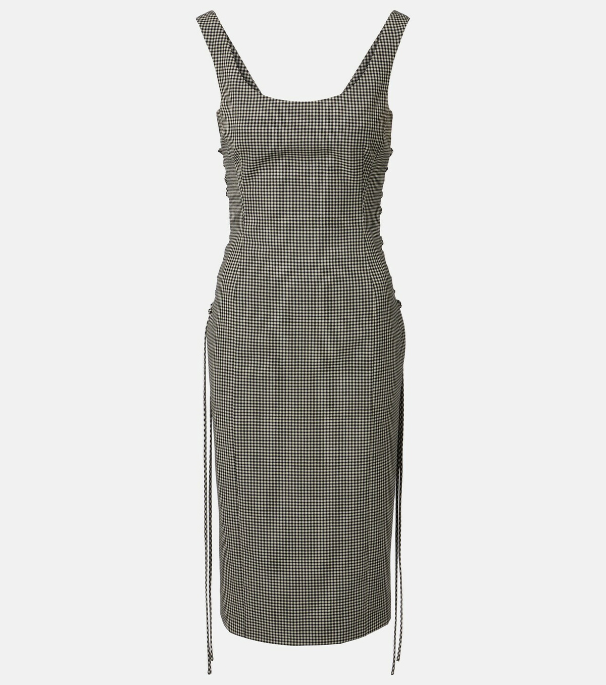 McQueen Gingham midi dress