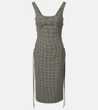McQueen Gingham midi dress