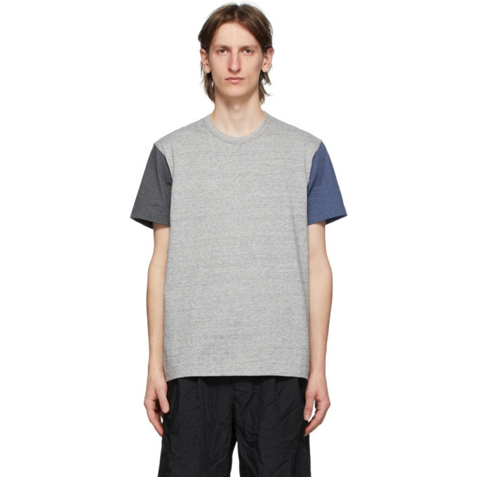 Photo: Comme des Garcons Homme Deux Multicolor Colored Sleeves T-Shirt