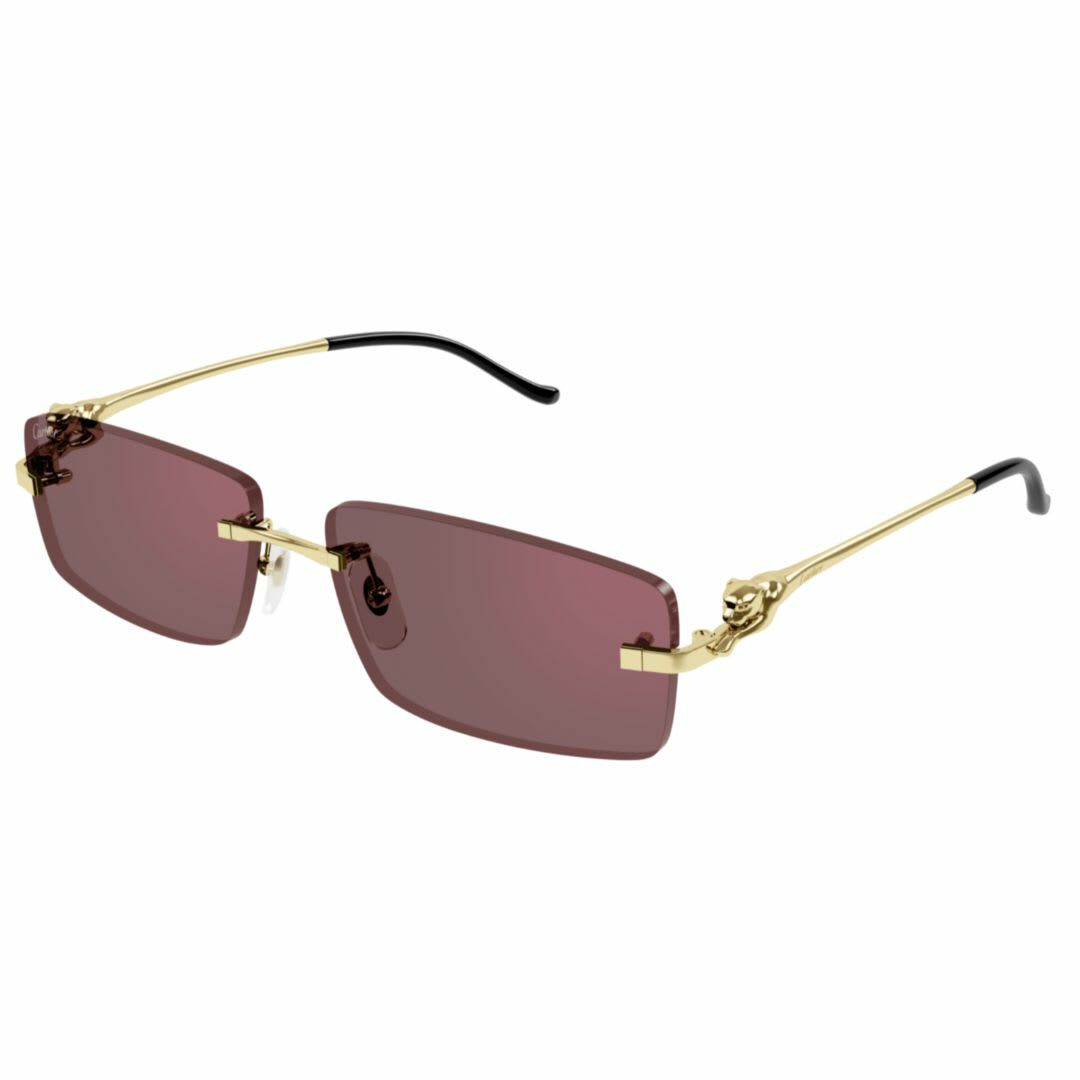 Cartier Eyewear Ct0430s009 Gold Gold Red