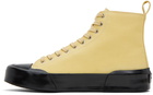 Jil Sander Yellow High-Top Sneakers