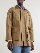 J. Mueser - Game Corduroy-Trimmed Cotton Jacket - Brown