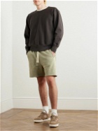 Les Tien - Straight-Leg Garment-Dyed Cotton-Jersey Drawstring Shorts - Green