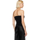 Rick Owens Black Alannah Prong Bustier Top