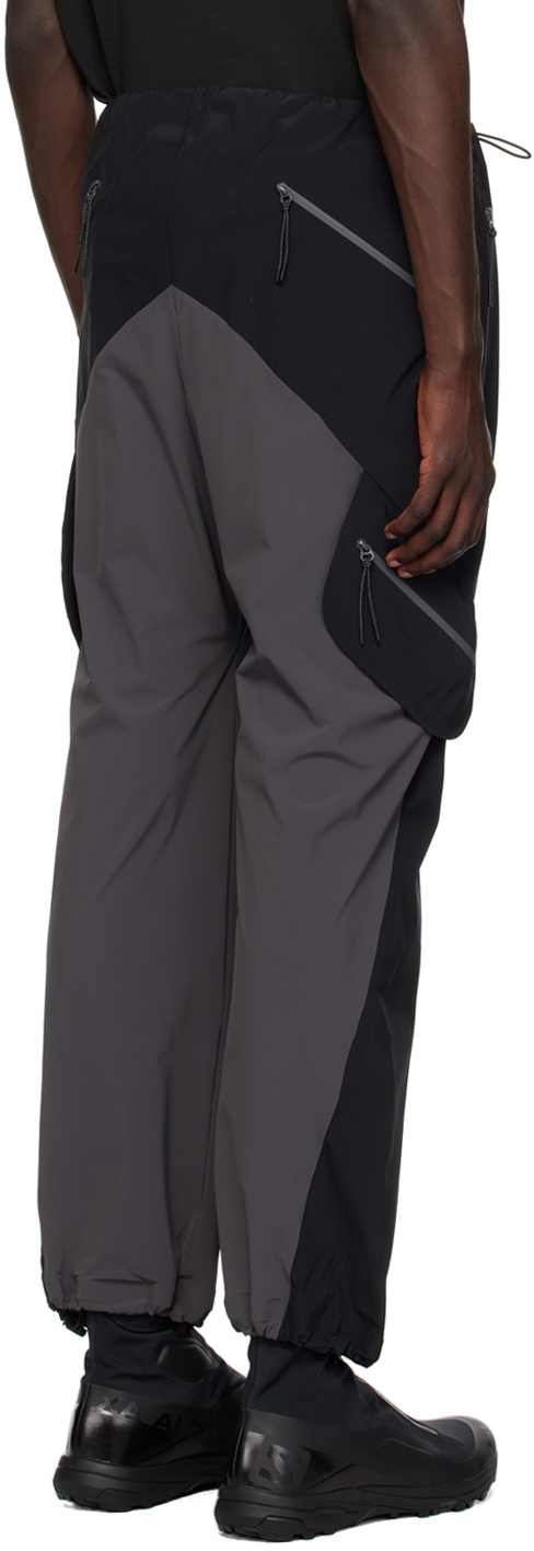 _J.L - A.L_ Black & Gray Paneled Lounge Pants