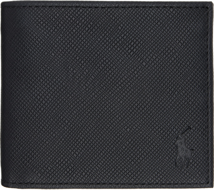 Photo: Polo Ralph Lauren Black Saffiano Leather Billfold Wallet