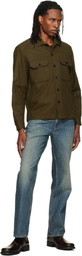 C.P. Company Khaki Felted Wool Overshirt