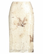 Peserico Womens Midi skirt in Beige