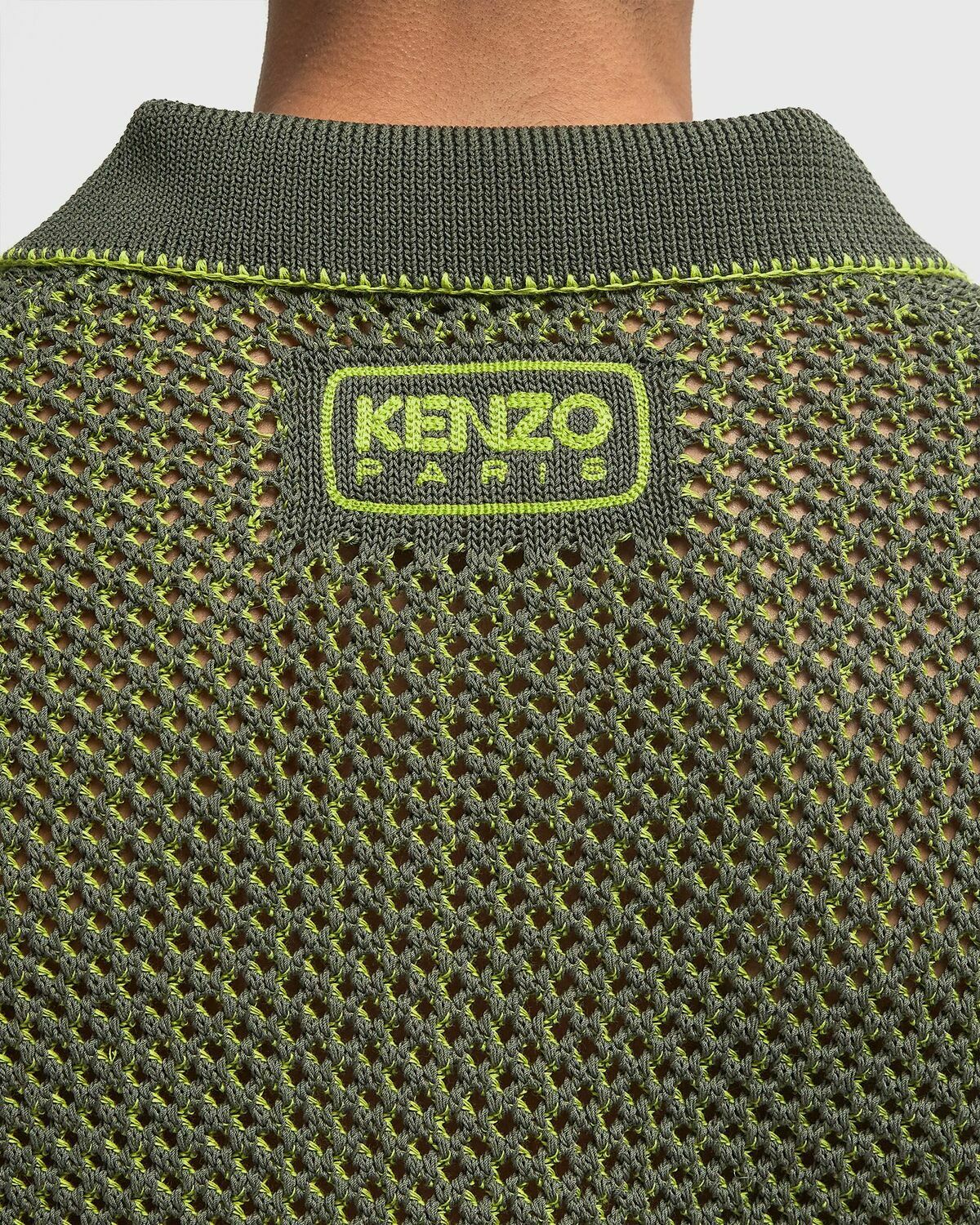 Chompa Kenzo Kenzo MESH POLO Brown Men Kenzo