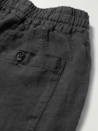 Altea - Mattia Straight-Leg Linen Trousers - Gray