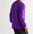 Flagstuff - Evangelion Printed Cotton-Jersey T-Shirt - Purple