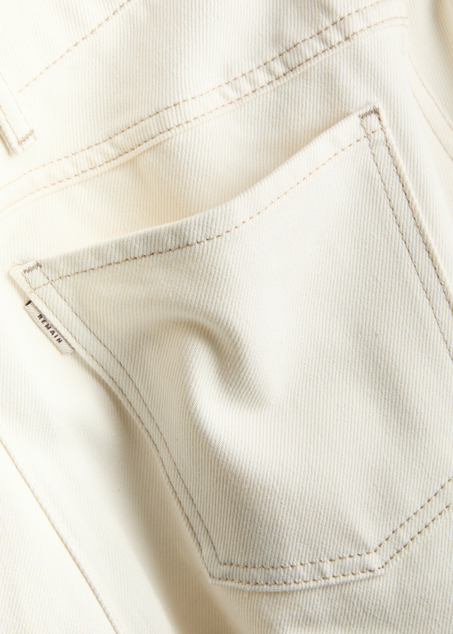 Remain BY Birger Christensen Cocoon Wide-leg Jeans Ecru