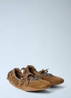 Acne Studios Lace-Up Suede Flats
