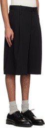 WOOYOUNGMI Black Wool Shorts
