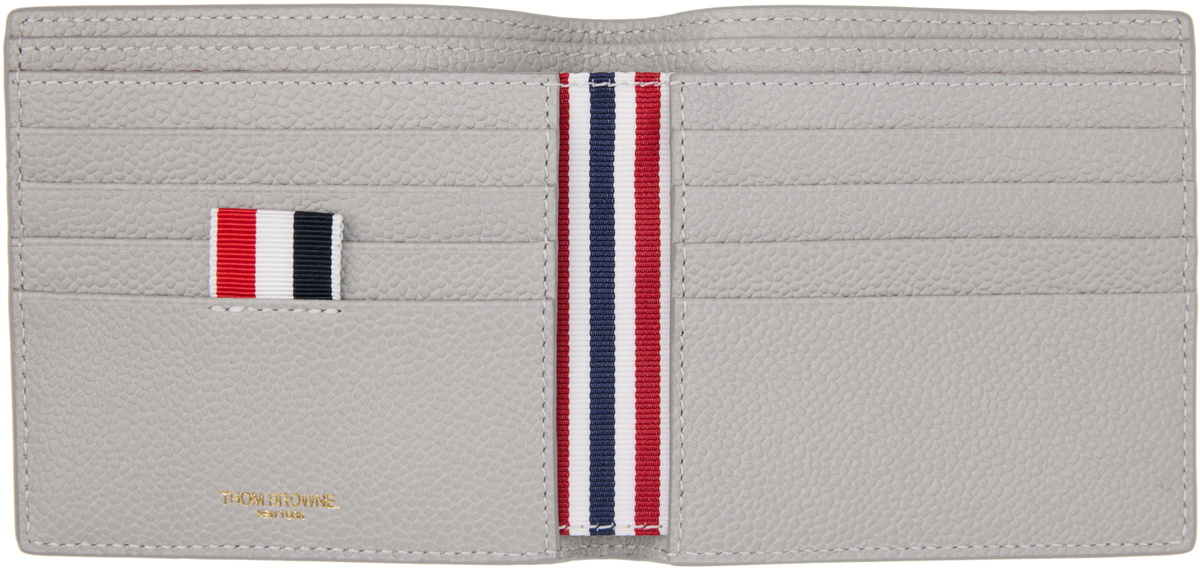 Thom Browne Gray Feather 3D Print Billfold Wallet
