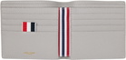 Thom Browne Gray Feather 3D Print Billfold Wallet