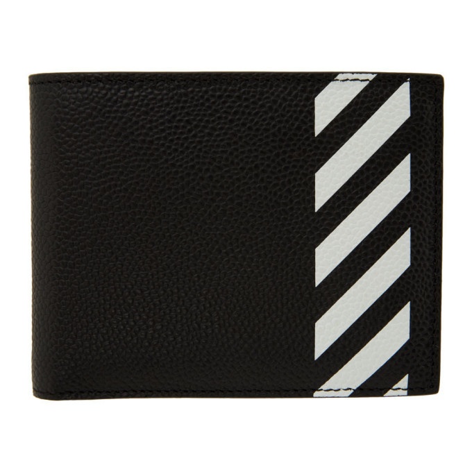 Photo: Off-White SSENSE Exclusive Black Diag Bifold Wallet