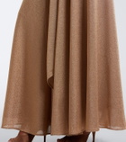 Christopher Esber Embellished gathered jersey lamé gown