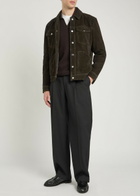 Paige Rubino Suede Jacket Khaki
