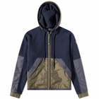 Moncler Grenoble Men's Zip Hooded Fleece in Navy