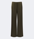 Leset Barb satin wide-leg pants