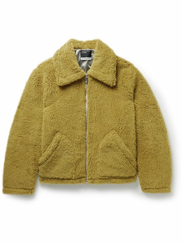 Photo: Enfants Riches Déprimés - Wool and Cotton-Blend Fleece Jacket - Yellow