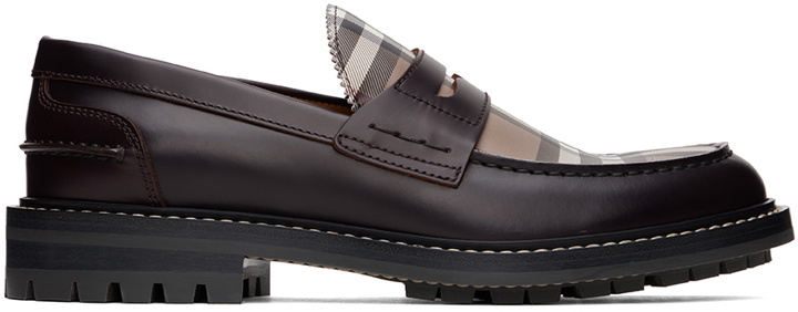 Photo: Burberry Brown Vintage Check Loafers