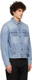 Moschino Blue Smiley Edition Denim Jacket
