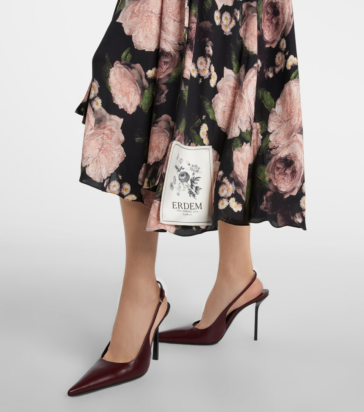 Erdem Floral belted shirt dress