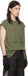 BRYAN JIMENÈZ SSENSE Exclusive Green Tank Top