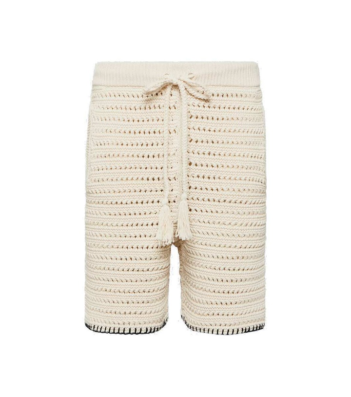 Photo: Alanui Rete crochet cotton-blend shorts